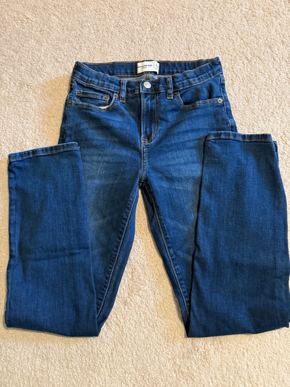 abercrombie kids dark blue straight jeans - Picture 2 of 10